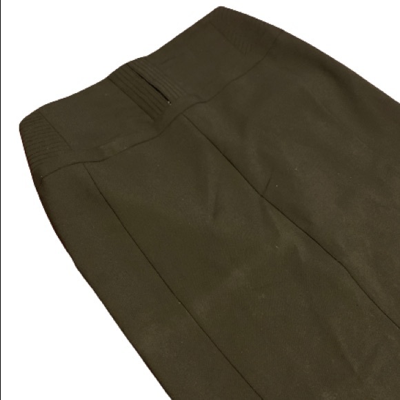 EXPRESS DESIGN STUDIO Leopard Print Lined Black Pencil Skirt Sz 8 - Picture 3 of 10